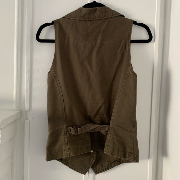 Khaki green waistcoat - Picture 2 of 3
